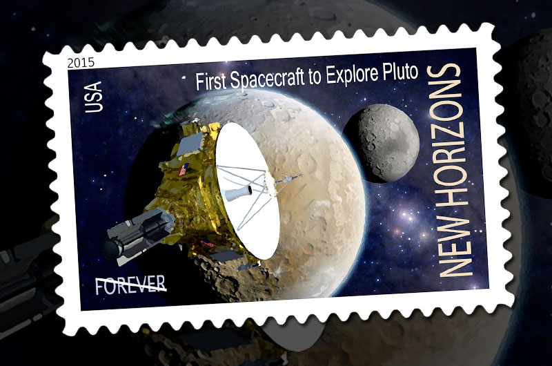Pluto-Bound Spacecraft Gets Review for US Postage Stamp